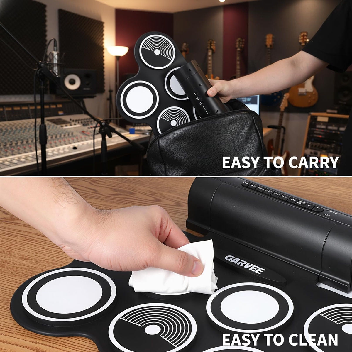 Danolapsi Electronic Drum Set with 7/9 Pads & Free Learning App, Dual Built-In Speakers, Bluetooth MIDI Connectivity, Includes Drum Sticks & Pedals,Ideal Gift for Beginners