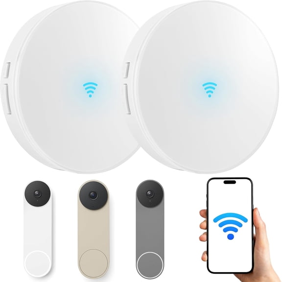 Smart Wi‑Fi Doorbell Chime for Nest All Models,No Wi