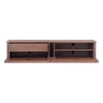 thumbnail image 5 of Maklaine Wood 16.2''H x 70.9''W x 17.8''D Walnut Wide Entertainment Stand, 5 of 7