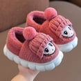 thumbnail image 2 of JAJAHO Winter Cozy Kids Slippers Toddler Plush Indoor Shoes Closed Back Warm House Footwear For Boys Girls 1-11 Years Cute Comfort Slippers, 2 of 6