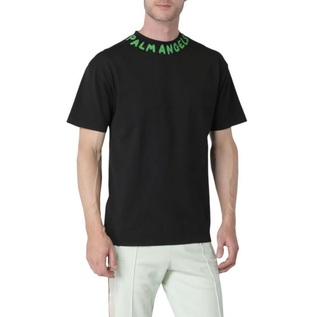 Playera Palm Angels Cuello Redondo Letras Verdes M