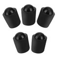 thumbnail image 1 of Sywqhk 5 uds funda protectora de goma para taco de billar accesorios de billar (negro) Sywqhk Alta Calidad, 1 of 6