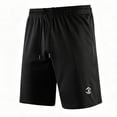 thumbnail image 3 of cllios Men's Athletic Shorts 5 Inch Inseam Breathable Quick Dry Fitness Shorts Solid Color Lightweight Cooling Running Short with Zipper Pockets Black XL, 3 of 6