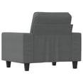 thumbnail image 3 of vidaXL Fauteuil Gris Foncé 60 cm Tissu, 3 of 5
