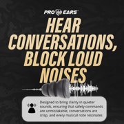 PRO Ears Pro Ear Audiomorphic Large Plug, Noise Reduction Hearing Protection