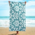 thumbnail image 4 of AYktou Beach Towel Beach Essentials-Lightweight Microfiber Beach Towel 30*59" Multiple Bohemian Patterns Bath Towels Pool Accessories Pool Towels Machine Washable,Absorbent,Dry Faster Gym Towels, 4 of 7