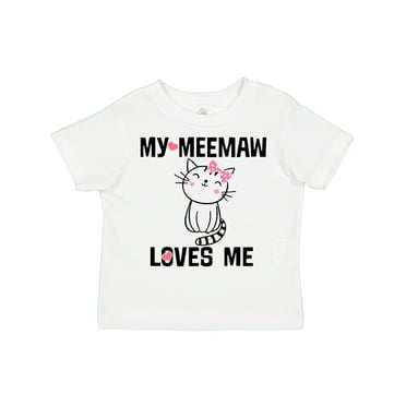 Inktastic My Meemaw Loves Me Girls Gift Girls Toddler T-Shirt