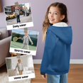 thumbnail image 5 of Uorisanigo Navy Blue Zipper Hoodie Sweatshirt Coat for Boys and Girls, Lightweight Outerwear Long Sleeve Hooded Hoodies for Vacation Shopping Exercise Wear, 5 of 7