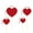 Red, variant on 20pcs Valentine's Premium Glitter Paper Heart Flags with Sturdy Wooden Sticks – Vibrant Red/Pink Mini Flags for Cakes, Cupcakes, Gift Toppers & Table Decor, Romantic Party Insert, Silver