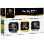 Aromar Black Label Series Essential Oil 3-Pack Aromatherapy Kit, 10 mL or 0.34 oz. Each (Clarity Pack)