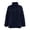 Navy, variant on CBASIHI Womens Fleece Winter Coats Long Sleeve Stand Collar Zip Up Loose Fit Casual Fuzzy Jackets Navy S