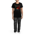 thumbnail image 4 of CafePress - Teacher Women's Dark Pajamas - Women's Short Sleeve Print T-Shirt and Pants Dark Cotton Pajama Set, 4 of 7