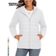 thumbnail image 2 of TACVASEN chaqueta acolchada con capucha y cremallera completa para mujer, abrigos cálidos acolchados de invierno, cortavientos informal, prendas de vestir acolchadas, tela para exteriores, 2 of 5