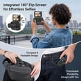 thumbnail image 4 of Ourlife Mini Wearable Action Camera, 4K Video, 48MP Photos, 2.0" Flip Screen, WiFi App, Magnetic Mount, Charging Case, 64GB Card, Black, 4 of 11