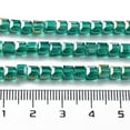 thumbnail image 2 of 10strands Electroplate Glass Beads Strands AB color Faceted Cube Teal 4x4x4mm Hole: 1mm about 100pcs/strand 17 inch, 2 of 5