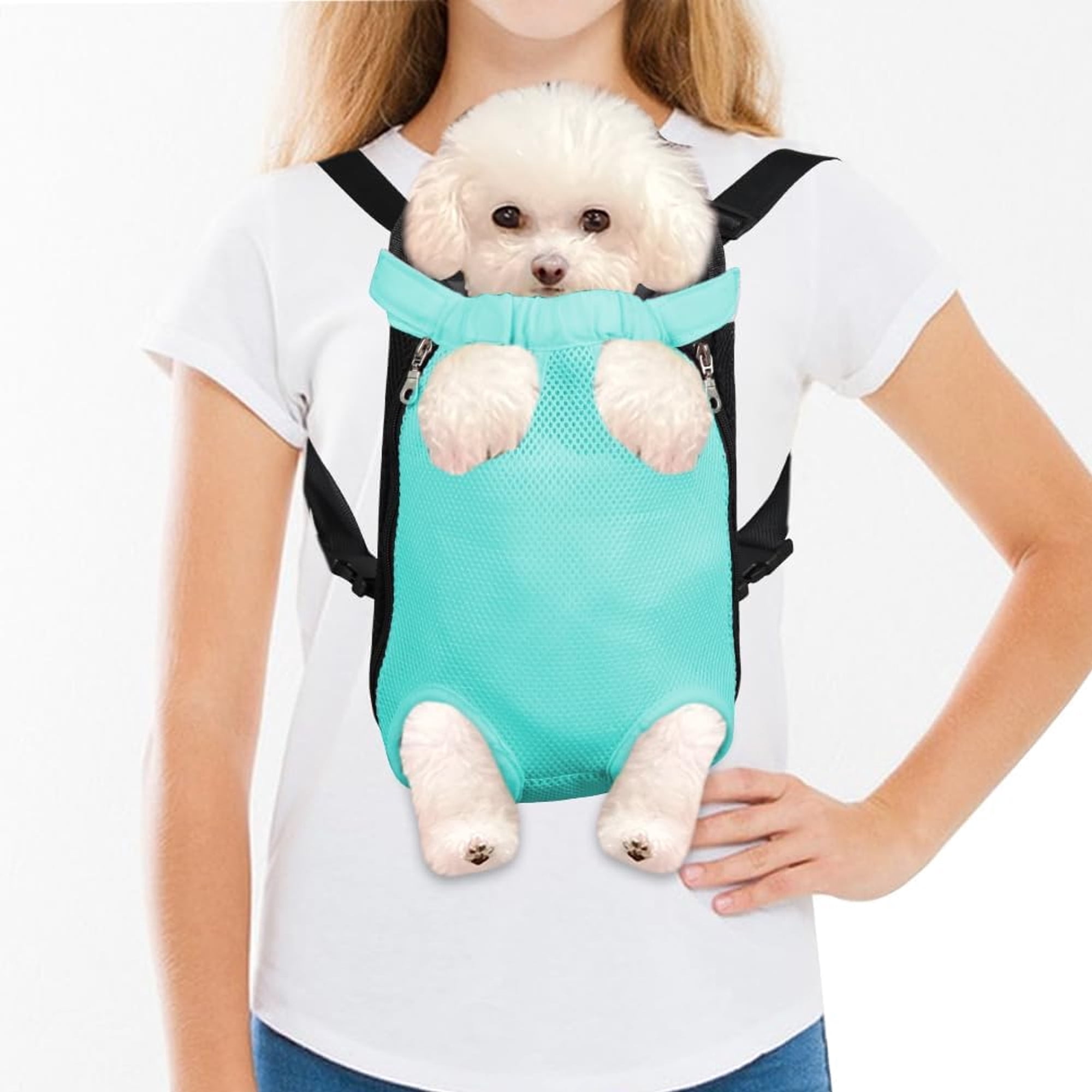 GASTROPOD Dog Carrier Backpack Pet Legs Out Front Cat Travel Bag Adjustable Puppy Backpacks Carriers Hands-Free for Small Medium Dogs Cats Hiking Traveling Camping Daily Walking