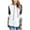White, variant on Women Casual Hoodies Color Block Pullover Long Sleeve Tops With Drawstring Sweatshirts