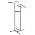 thumbnail image 3 of 4-Way w/ 2 Straight and 2 Slant Arms - Square Tubing - Chrome Finish,Pack Size - 1, 3 of 3