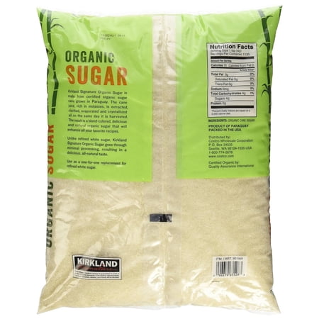 （カークランド CANE SUGAR 有機砂糖 4.54kg）有機 砂糖 大容量 Kirkland Signature Organic Sugar シュガー 調味料 901991