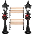 thumbnail image 2 of CIMAXIC tiny lamp 4pcs Miniature Street Light Mini Bench Set 1:12 Scale Tiny House Accessories,4.72"X0.98"X0.98", 2 of 4