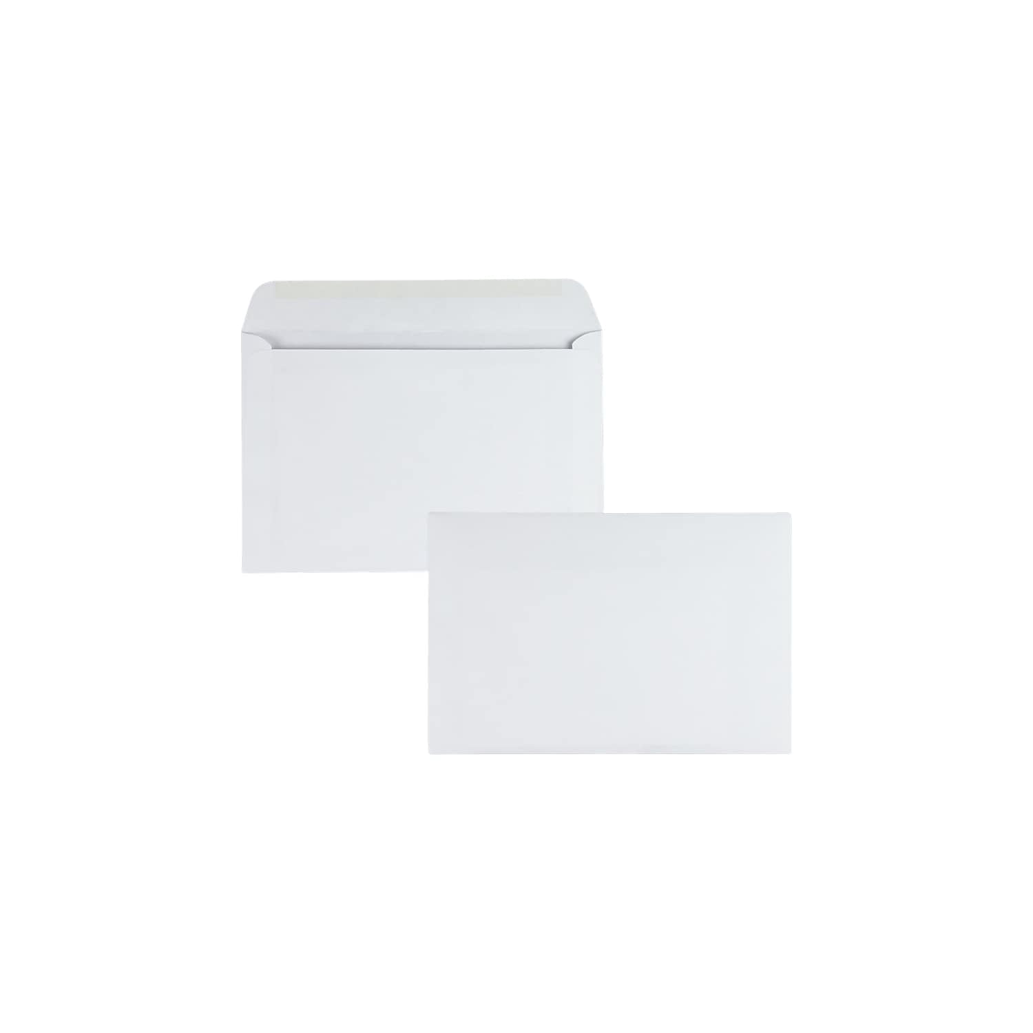 Quality Park Open Side Booklet Envelopes, White, 100 / Box (Quantity)
