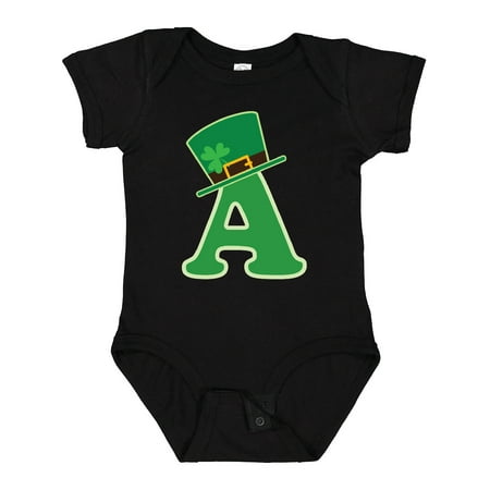 

Inktastic Irish St Patricks Day Letter a Monogram Gift Baby Boy or Baby Girl Bodysuit