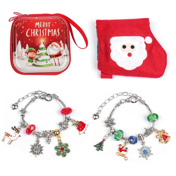 Calendrier de l'Avent 2023 Multicolore Noël,Kit de Bijoux Bracelet