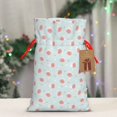 thumbnail image 4 of Fuzoiu Strawberry Print Christmas Gift Bag,Burlap Gift Bag with Drawstring Closure & Hang Tag,Perfect for Holidays, Birthdays, and Special Occasions-Small, 4 of 7