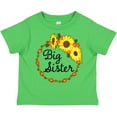 thumbnail image 3 of Inktastic Big Sister Sunflower Wreath Boys or Girls Toddler T-Shirt, 3 of 5