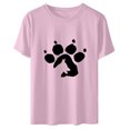 thumbnail image 4 of Camiseta de manga corta con estampado de animales y cuello redondo suelto a la moda de verano para mujer Pompotops hfajkhk135042, 4 of 7