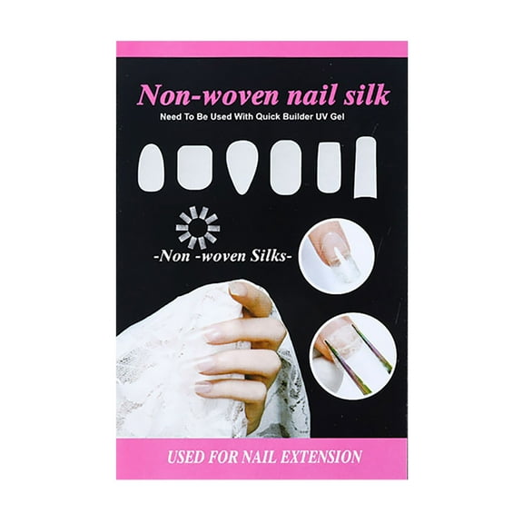 1 Pack Nail Extension Silk Fiberglass Nail Wrap Non Woven Fiber Gel Nail Care Tool for Women DIY Nail Art Extension Accessories by Tkrady