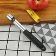 thumbnail image 4 of Black Stainless Steel Fruit Core Remover for Easy Kitchen Use with 2pcs Tools, 4 of 5