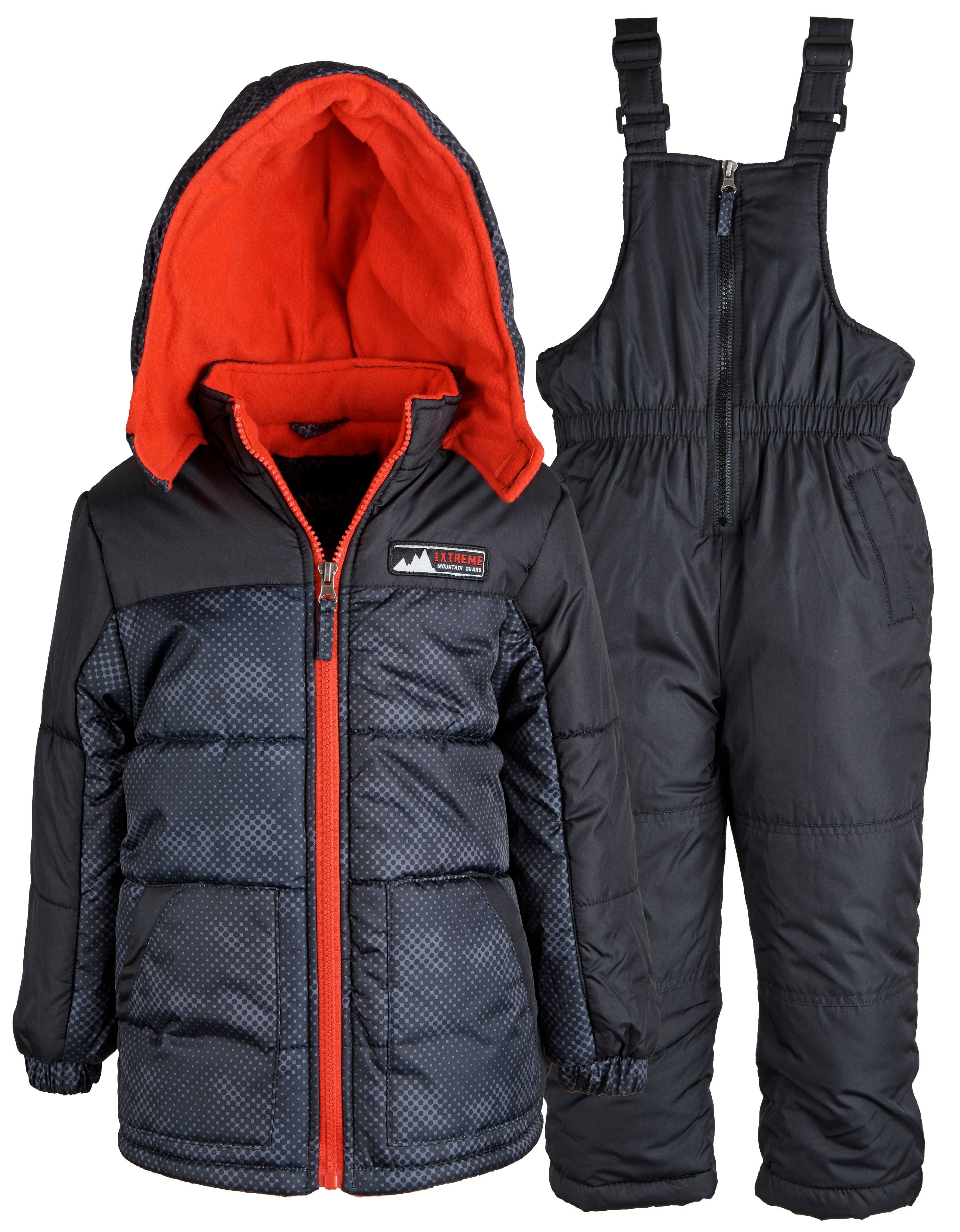 iXtreme Baby Boys Down Alternative Bubble Snowsuit Ski Bib and Jacket Set