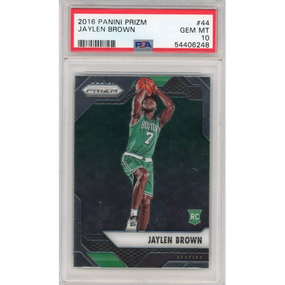 Graded 2016-17 Panini Prizm Jaylen Brown #44 Rookie RC Basketball Card PSA 10 Gem Mint