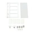 thumbnail image 2 of Tension Shelf Expandable Clothes Closet Organizer Rack, Adjustable Shelves For Organization No Drill Dividers Locker Storage Rack For Wardrobe Cabinet Bathroom, 14.2 Inch Width, 2 of 8