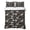 Snow Black, variant on King Quilt Set 96''x106'', Farmhouse Red Lightweight Summer Bedspread Coverlet Set with 2 Pillow Shams, Vintage Flower Leaf Botanical Plant Breathable All Season Quilt Bedding for Bedroom/Guest Room