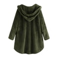 thumbnail image 5 of Kaondbfi Women's Sweater Coat, Button Up Hooded Autumn Winter Coat with Large Long Sleeved Pockets Winter Coat for Women, 5 of 7