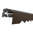 thumbnail image 4 of ALEKO Motorized Black Frame Retractable Home Patio Canopy Awning 10x8 ft, Brown Color, 4 of 9