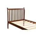 thumbnail image 6 of Twin Size Platform Bed, Twin Size Wood Bed Frame with Headboard Footboard & Under-bed Space, for Grils Boys Teens Bedroom, Mattress Foundation with Wood Slat Support, No Box Spring Needed, Walnut, 6 of 7