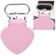 thumbnail image 5 of Clip para chupete de 10 Uds., Clip de suspensión de hierro galvanizado para niños en forma de corazón rosa de 15mm, 5 of 8