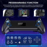 Switch 2 Controller, Wireless Pro Controller for Switch 2/Switch/OLED & iPhone/Android - Hall Effect Joystick, Wireless Mobile Gaming Controller with RGB, Programmable Back Buttons, Extendable Design