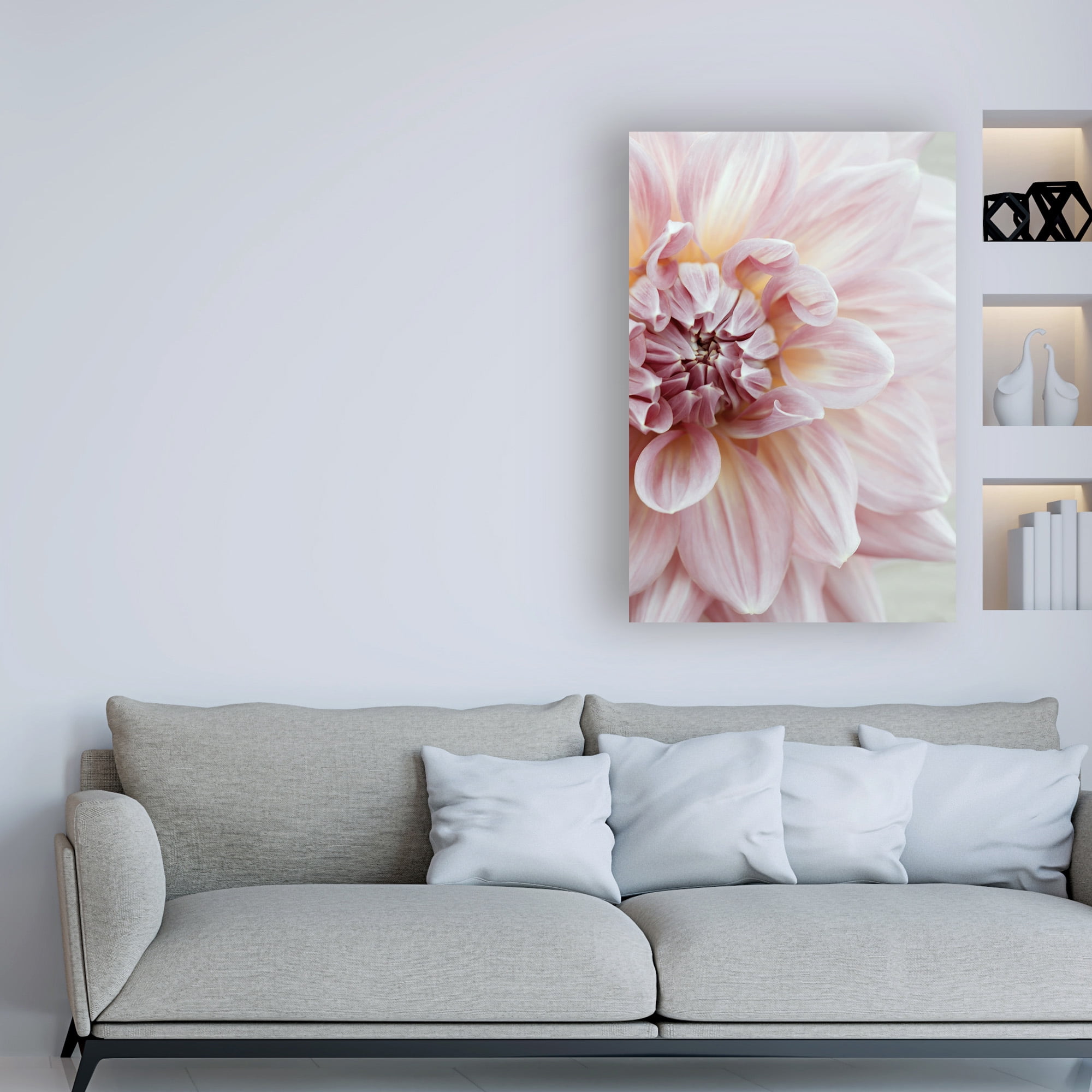 Trademark Fine Art 'Blush Pink Dahlia' Canvas Art by Brooke T. Ryan