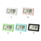 thumbnail image 4 of Injueey Despertador Humedad 12/24H Pantalla LCD Termómetro Viaje Escritorio Higrómetro Funciona con pilas Calendario para colgar en la pared Decoración del hogar Blanco, 4 of 6