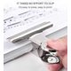 thumbnail image 3 of 6pcs Large Metal Hinge Clips,2 Inch Silver Bulldog Paper Clip Clamp/money File Binder Clips, 3 of 5