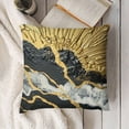 thumbnail image 3 of YINGXI Black Grey Gold Throw Pillow Covers Gold Foil Stamping Pillow Cases Decorative Cushion Cases for Sofa Living Room 18x18in, 3 of 5