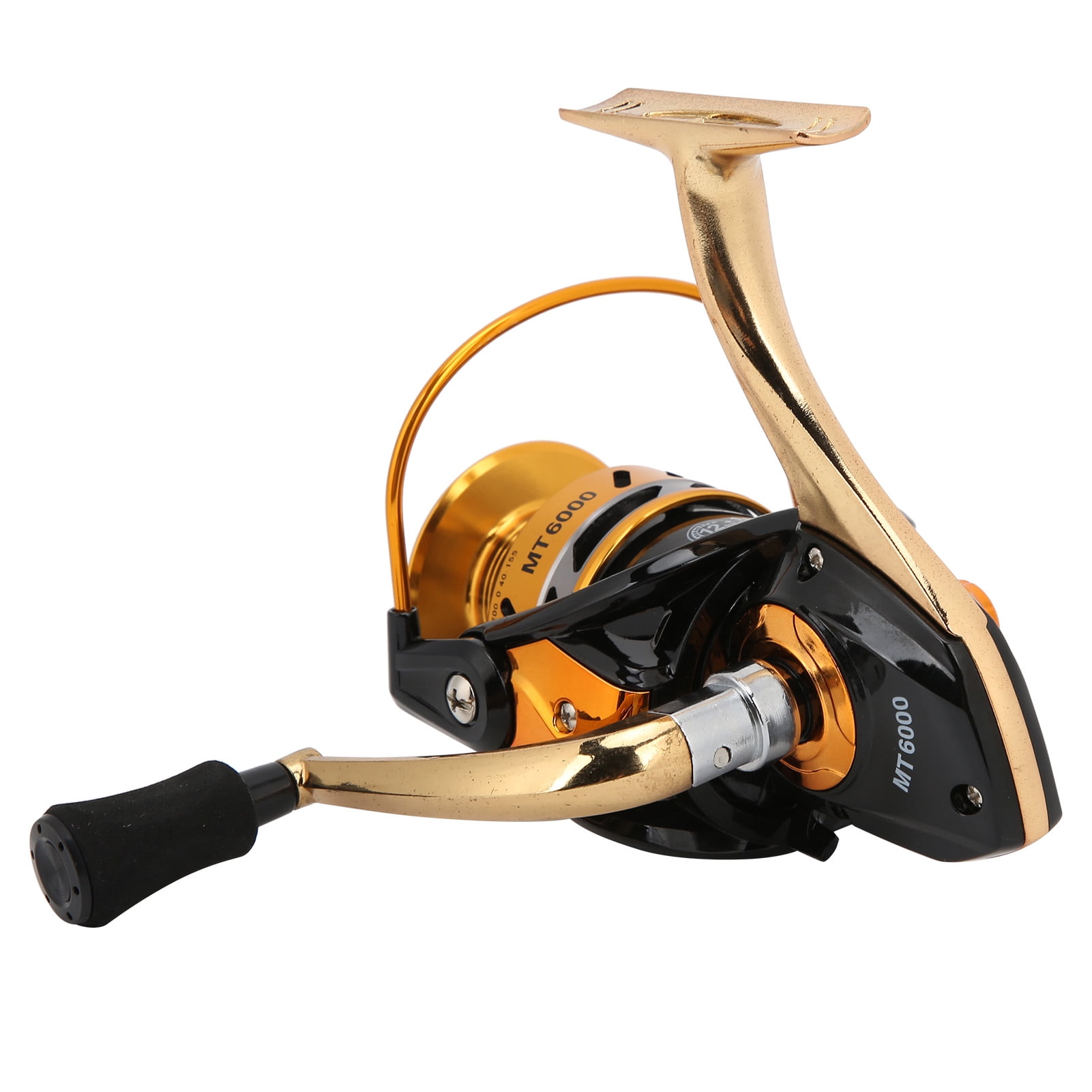 BIMZUC MT6000 Metal Sea Fishing Spinning Reel 12+1BB 5.5:1 Gear Ratio Portable Fishing Wheel for Saltwater and Freshwater Angling, Ambidextrous Smooth Casting Professional Tackle Gear