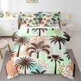 thumbnail image 1 of Erosebridal Literie Océan Mer Plage Format Simple, Ensemble de Lit Arbre de Coco, Ensembles de Literie Patchwork Colorés Format Simple, Ultra Doux Décoratif pour la Chambre Réversible, 7 Pcs, 1 of 7