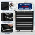 thumbnail image 4 of Rolling Tool Chest, 5-Drawers Metal Tool Box Organizer w/Auto Locking System & Lockable Wheels, Sliding Drawers, Detachable Top, Tool Storage Cabinet for Garage, 4 of 7