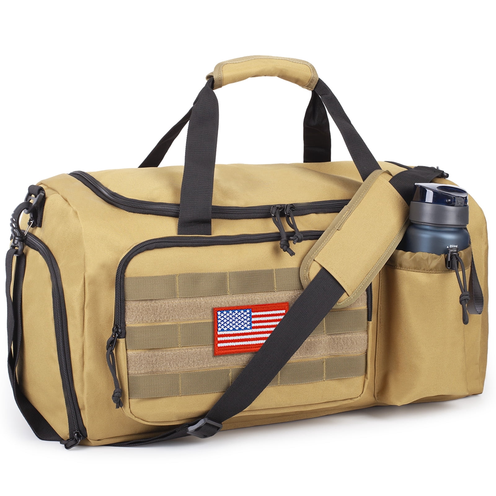TRIPGEAR Large 40L 2-in-1 Convertible Sports Bag, Multi-functional Travel Duffle with Shoe Compartment for Daily Use