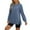 Light Blue, variant on Lenpel Sweatshirts for Women Fall Long Sleeve Crew Neck Side Split Pullover Tops Casual Loose Soft Clothes